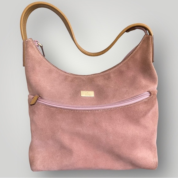 Vintage Gucci Blush Pink Suede Shoulder Bag - Picture 4 of 12